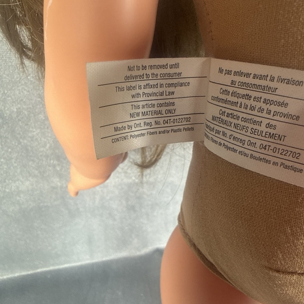 Götz 18" Doll Brunette Hair Brown Eyes Rooted Hair Soft Body Vinyl - Picture 14 of 16